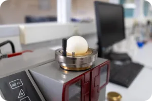 Dough bubble with the alveograph